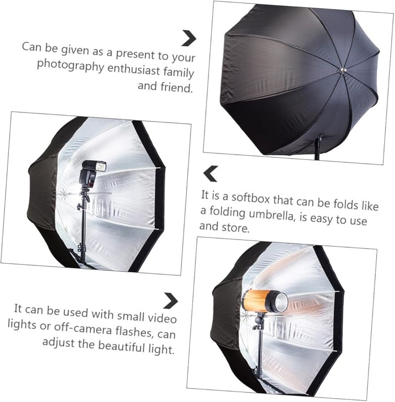 صندوق إضاءة ناعم ثماني قابل للطي للإضاءة الاستوديو والتصوير الفوتوغرافي وتصوير الفيديو - Image 3